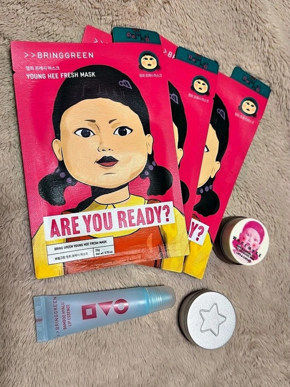 Bring Green x Netflix Squid Game Edition Young Hee Fresh Mask, a limited-edition